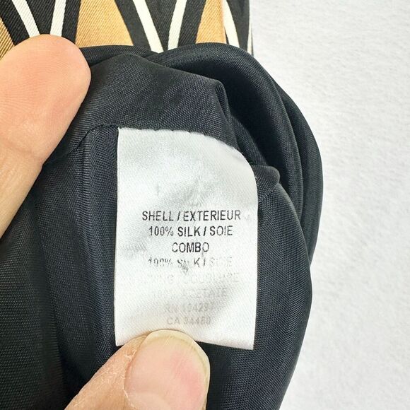 Milly New York Vintage Silk Mod Retro Shift Dress Size 4 Art Geometric - Picture 7 of 7